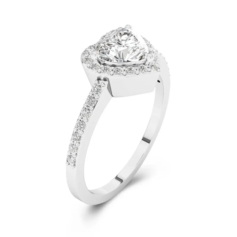 Classic Heart Cut Engagement Ring