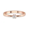 Solitaire Promise Ring Moissanite