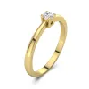 Solitaire Promise Ring Moissanite