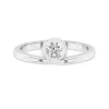 Solitaire Bezel Promise Ring Moissanite