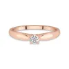 Solitaire Cathedral Promise Ring Moissanite