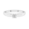 Solitaire Cathedral Promise Ring Moissanite