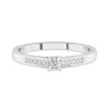 14K White Gold Moissanite Promise Ring