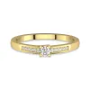 14K Gold Moissanite Promise Ring