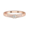 925 Sterling Silver Moissanite Promise Ring