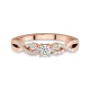 Pavé Promise Ring Moissanite