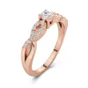 Pavé Promise Ring Moissanite