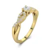 Pavé Promise Ring Moissanite
