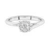 Cluster Promise Ring Moissanite