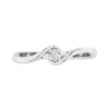 Solitaire Promise Ring Moissanite