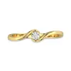 Solitaire Promise Ring Moissanite