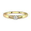 14K Gold Moissanite Promise Ring