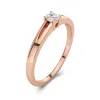 14K Rose Gold Moissanite Promise Ring