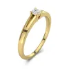 14K Gold Moissanite Promise Ring