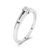 Argent sterling 925 Moissanite Bague de promesse