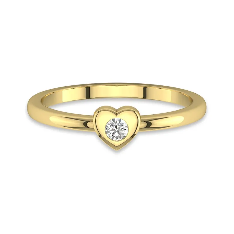 14K Gold Moissanite Promise Ring
