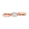 Solitaire Promise Ring Moissanite