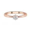 Solitaire Prong Promise Ring Moissanite