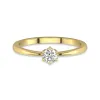 Solitaire Prong Promise Ring Moissanite