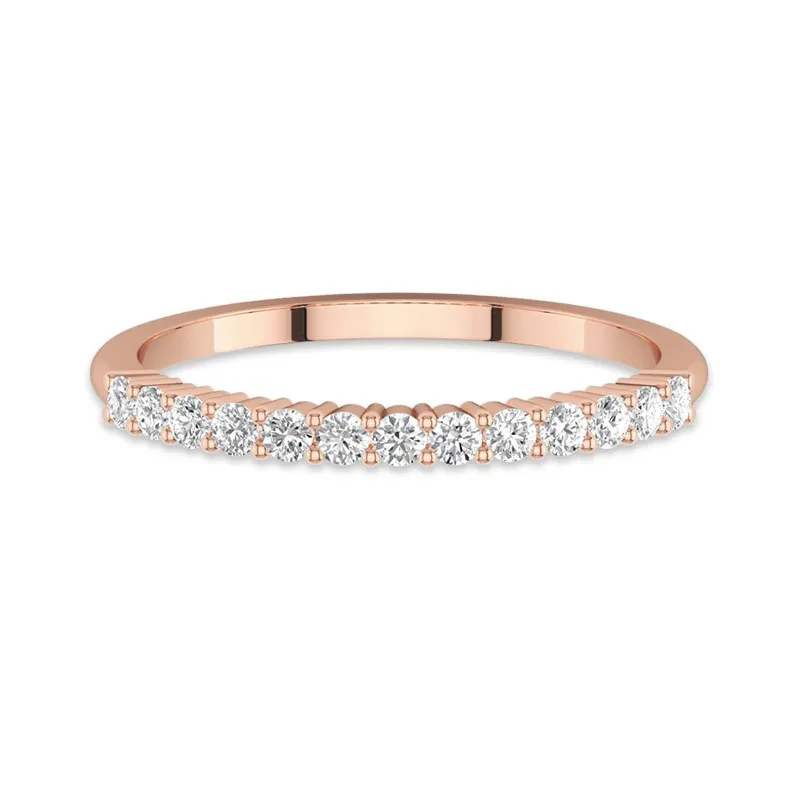 Dainty Stackable Moissanite Wedding Ring