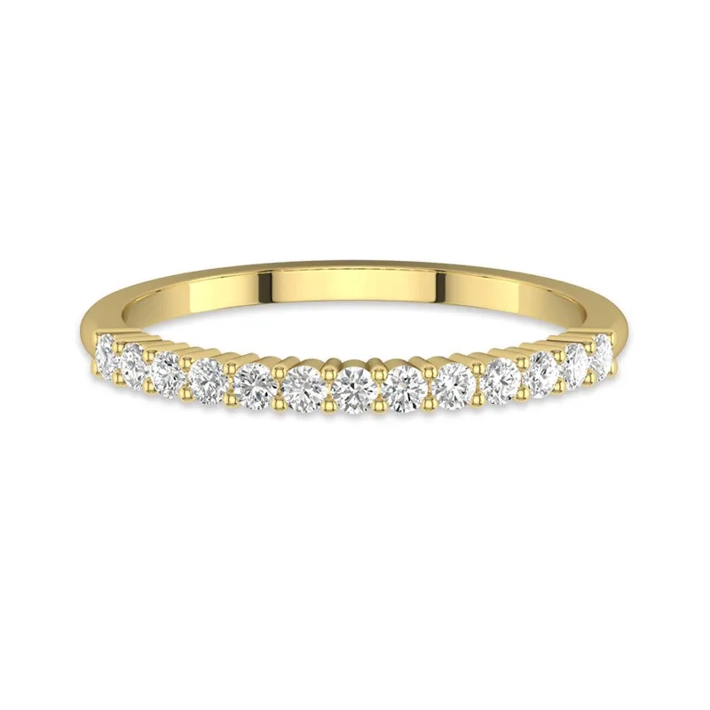 Délicat Empilable Moissanite Bague de mariage