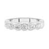 Retro Milgrain Moissanite Wedding Band