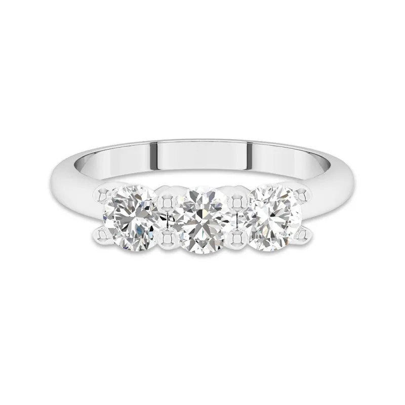 Platinum Moissanite Wedding Ring