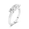 925 Sterling Silver Moissanite Wedding Ring