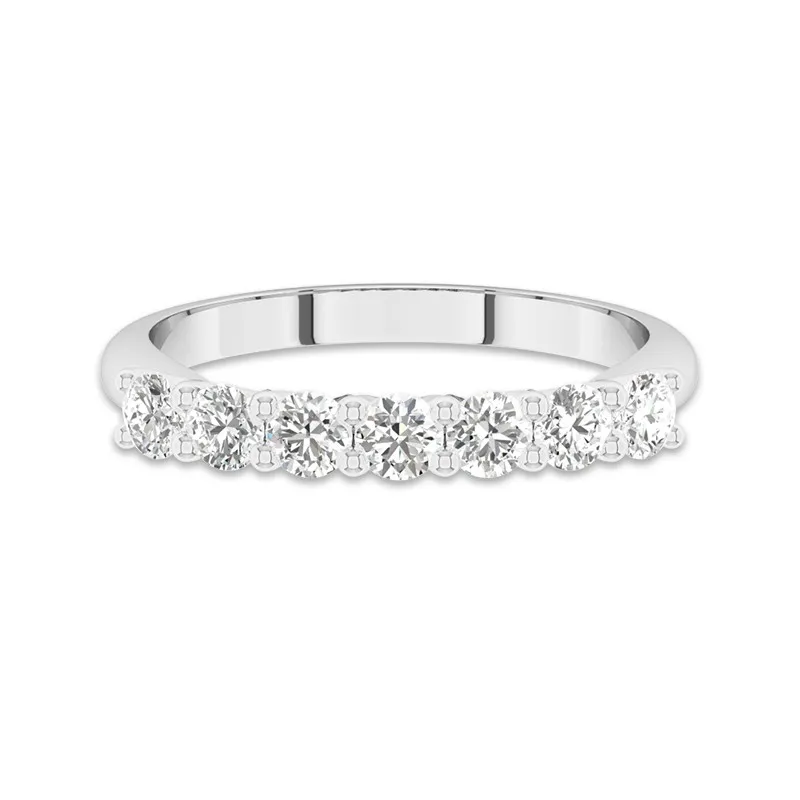 Delicate Stackable Moissanite Wedding Ring