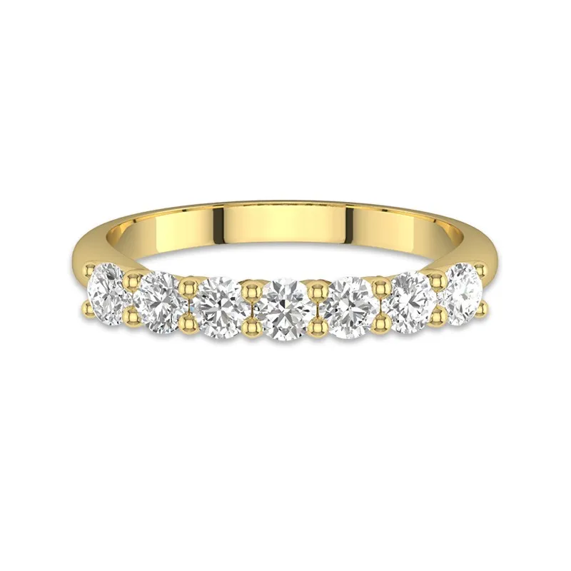 Delicate Stackable Moissanite Wedding Ring