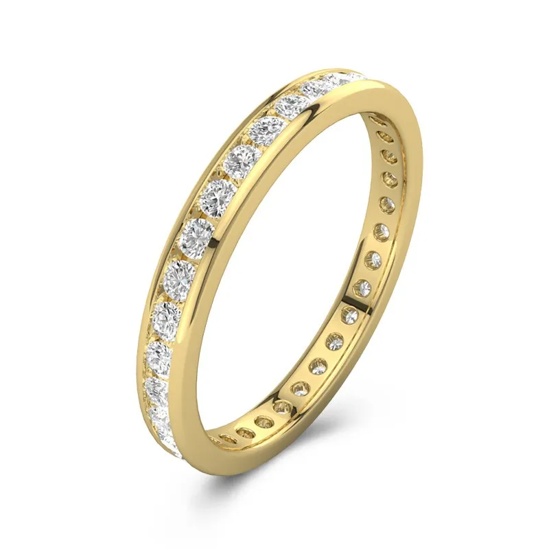 Classic Stackable Moissanite Wedding Ring