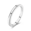 Minimalist Stackable Milgrain Wedding Ring