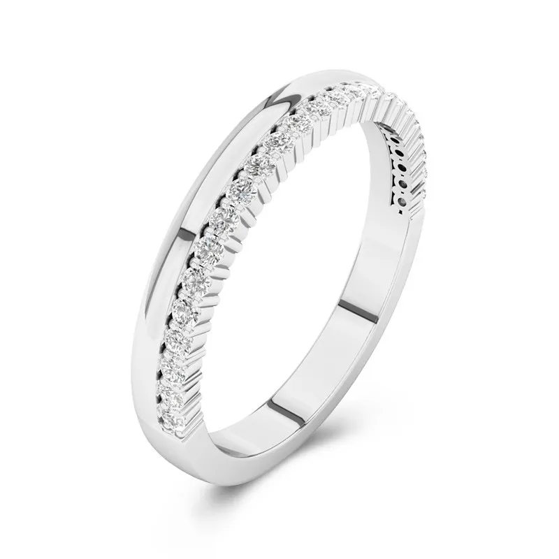 Charming Moissanite Wedding Ring