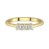 Three Stone Wedding Ring Moissanite