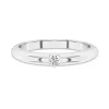 Minimalist Embossed Moissanite Wedding Ring