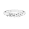 18K White Gold Moissanite Wedding Ring