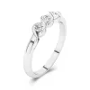 18K White Gold Moissanite Wedding Ring