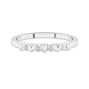 Charming Stackable Heart Moissanite Wedding Ring