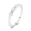 Charming Stackable Heart Moissanite Wedding Ring