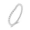 Minimalist Stackable Beaded Wedding Ring