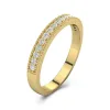 Moderne Charmant Corde Moissanite Bague de mariage