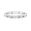 Delicate Stackable Cutout Scrollwork Moissanite Wedding Ring