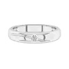 Wide Carved Moissanite Wedding Ring