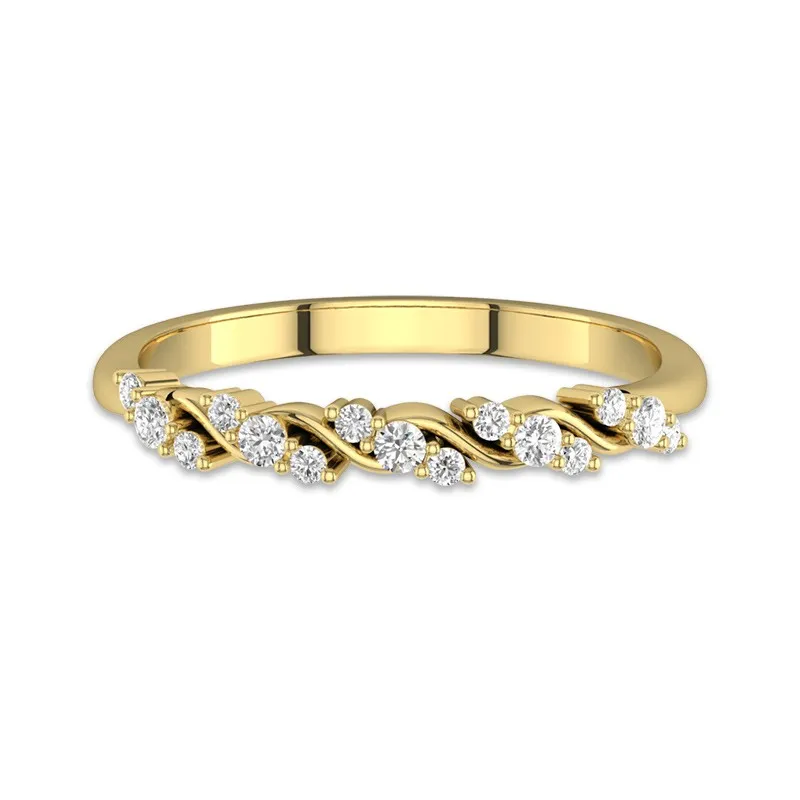 Elegant Stackable Moissanite Wedding Ring