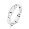 Graceful Moissanite Wedding Band