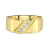 Wide Men 14K Gold Wedding Band