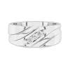 Men 18K White Gold Wedding Band