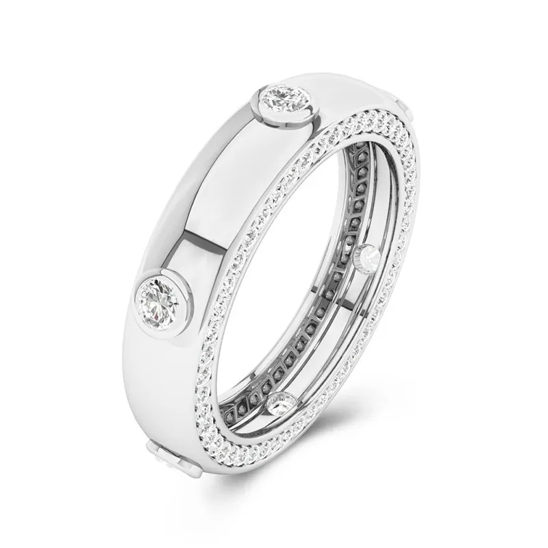 Luxury Timeless Moissanite Wedding Band