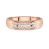 Delicate Men 14K Rose Gold Wedding Band