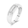 Delicate Men 14K White Gold Wedding Band